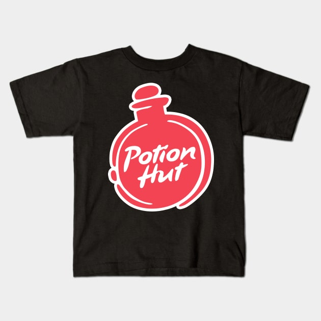 Potion Hut - RPG Pizza Parody Kids T-Shirt by Studio Mootant